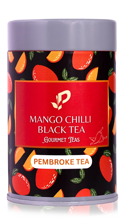 Exotic mango and chilli black tea for a bold, fruity, and spicy flavor combination