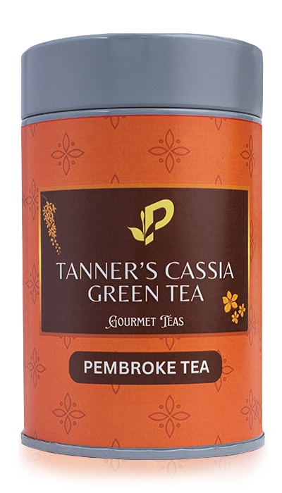 Tanner’s cassia leaves blended with green tea for aiding digestion & traditional medicinal benefits.