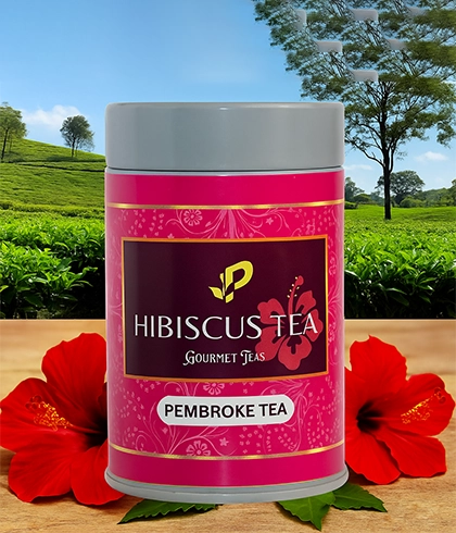Bright hibiscus tea rich in antioxidants and vitamin C,known for detox, skin health,cooling properties