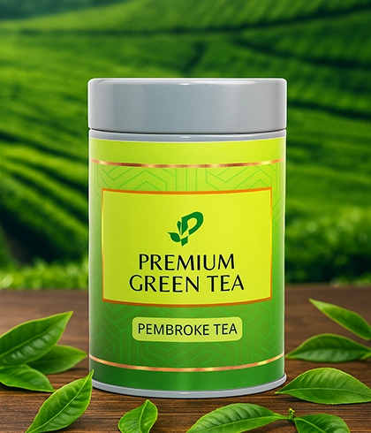 Everyday organic green tea made using traditional methods and natural leaves with earthy flavor.